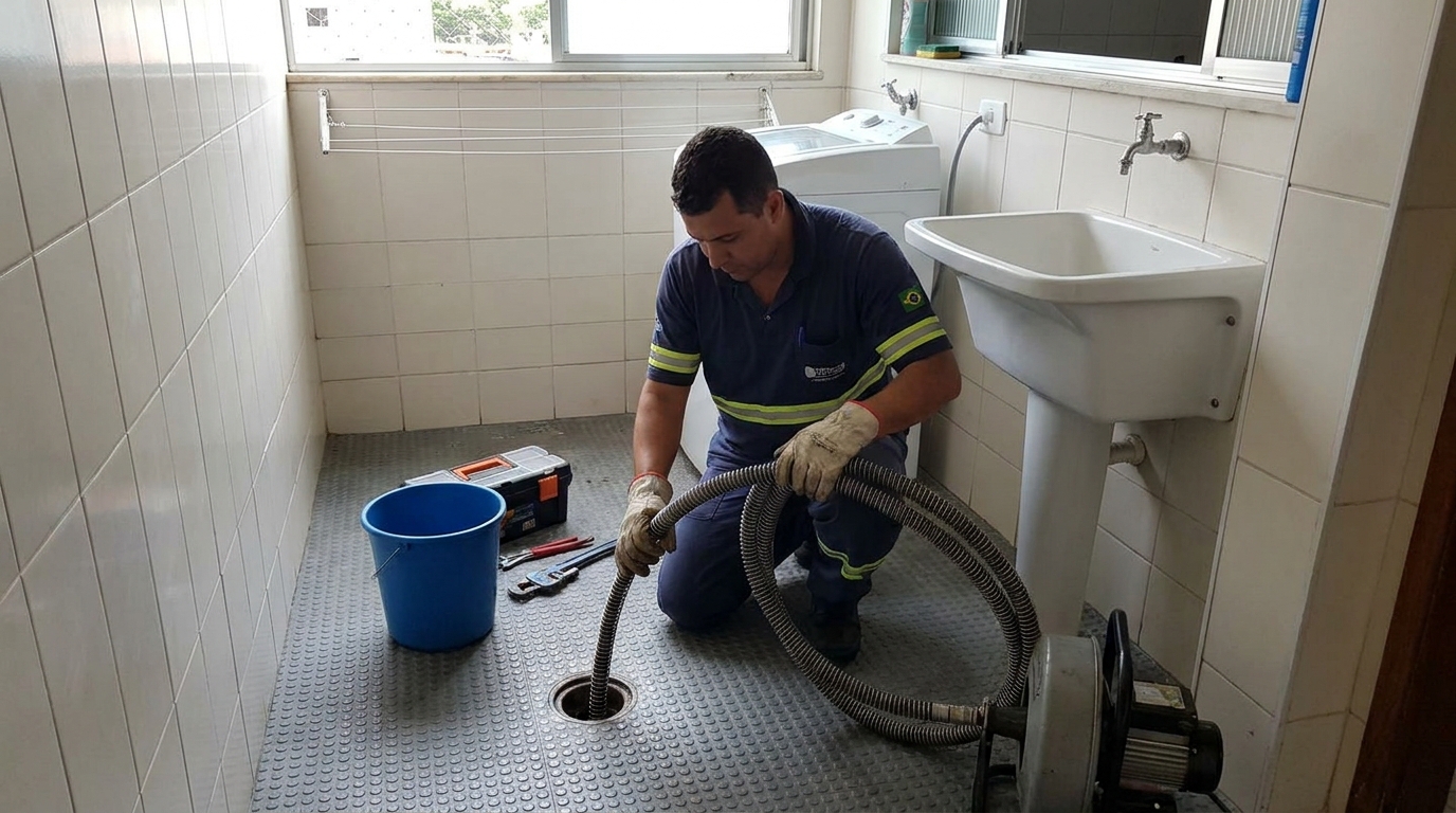 Desobstrução na Cozinha em Joinville‑SC